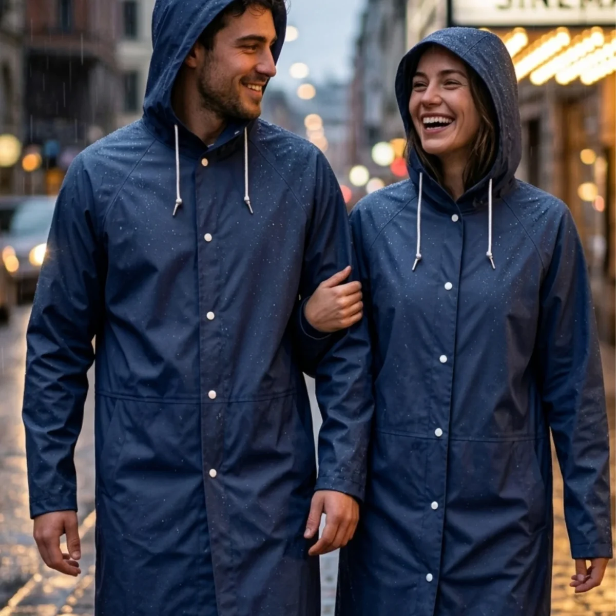 MANES LÜX İTHAL YAĞMURLUK LACİVERT - Görsel 2