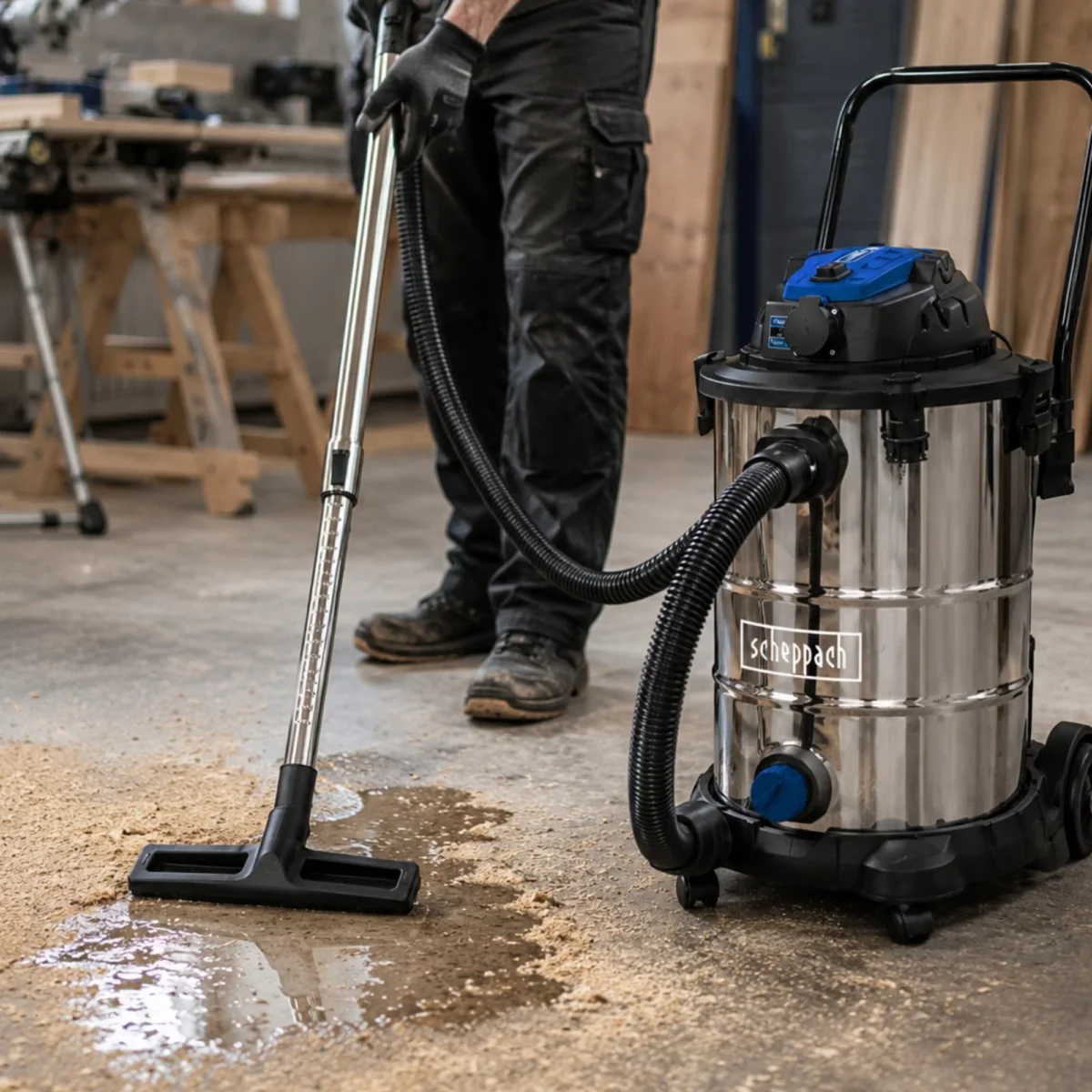 SCHEPPACH ISLAK KURU SÜPÜRGE 1400W VC50 - Görsel 2