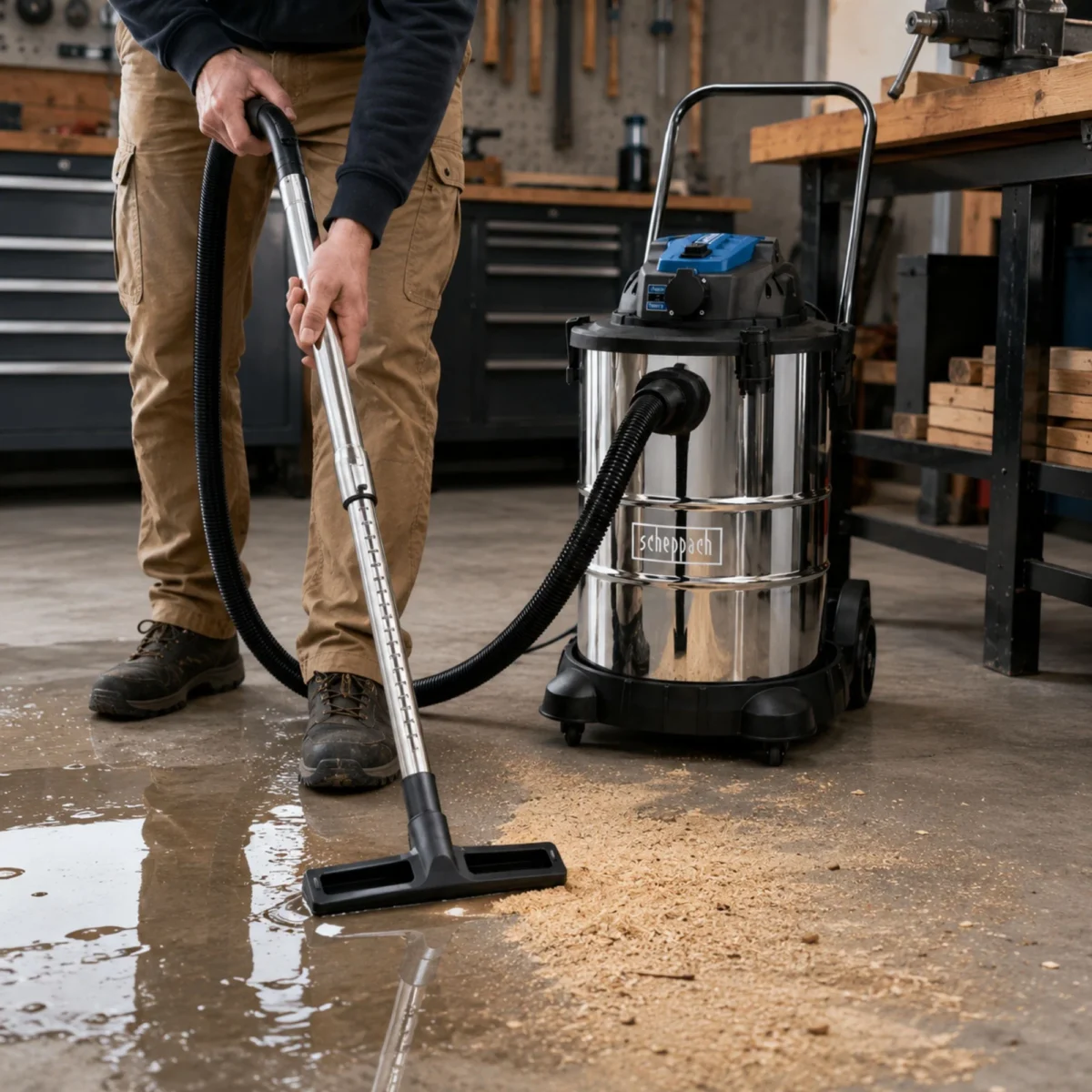 SCHEPPACH ISLAK KURU SÜPÜRGE 1400W VC50 - Görsel 4